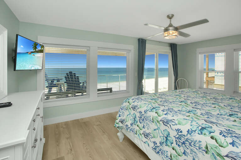 Bedroom 4 - Gulf View & TV