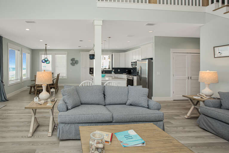 Living Room, Kitchen & Dining