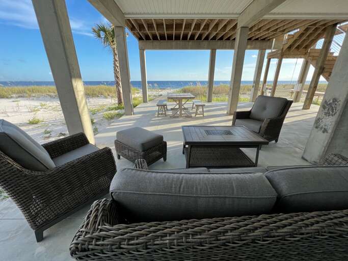 Ground Level Sitting Area
