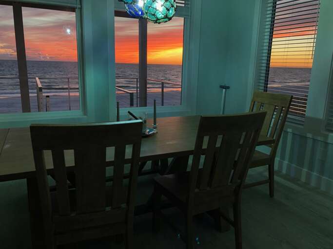 Sunset from Dining Table