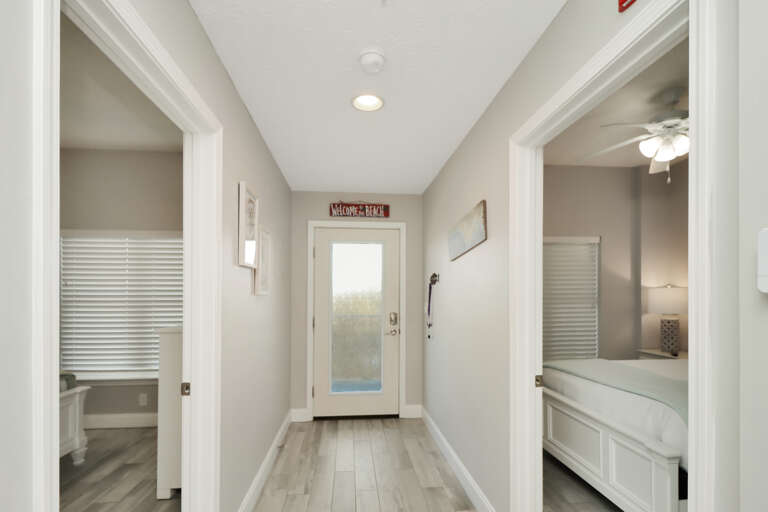 Front Hallway with Two Bedrooms Front Hallway with Two Bedrooms
