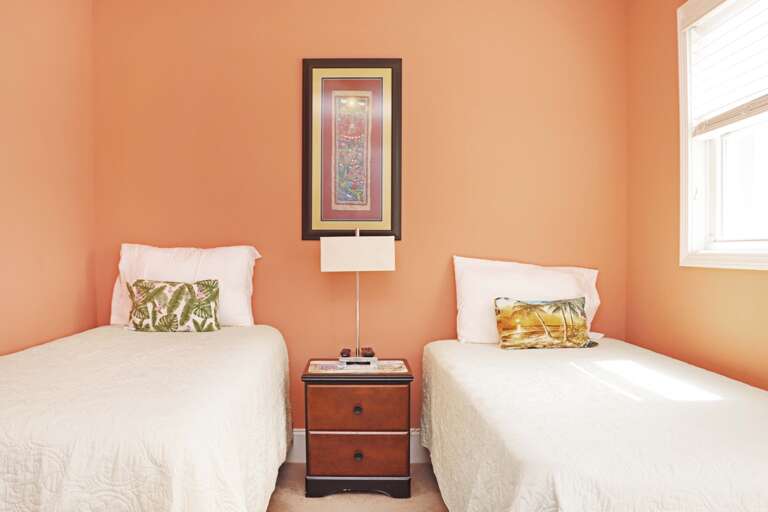 Bedroom 1 with Two Twin Beds - First Floor