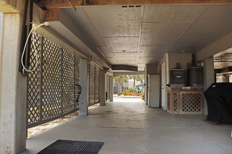 Covered Parking Under House