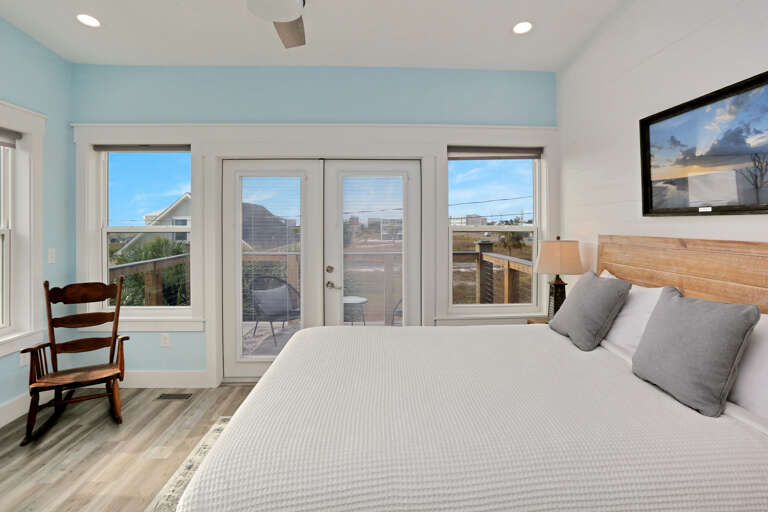 Bedroom 1 - View onto Deck