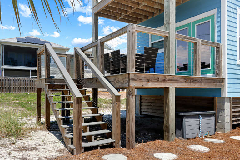 Back Deck off of Kitchen