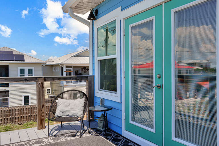 Beach View Deck of of Master Bedroom