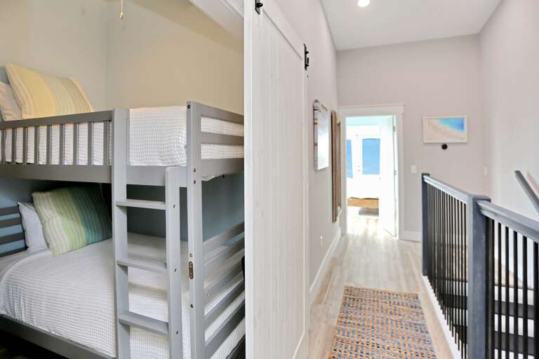 Upstairs Hallway with Bunkroom & Bedroom 1