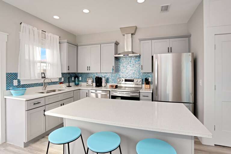 Kitchen with Bar Seating Kitchen with Bar Seating