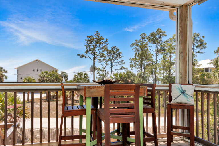 Beach View Dining on Screened Deck