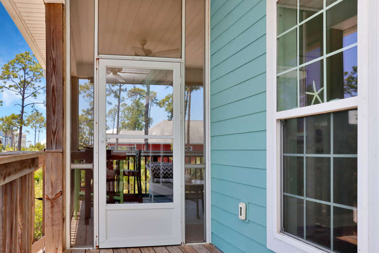 Screened Deck with Main Entrance