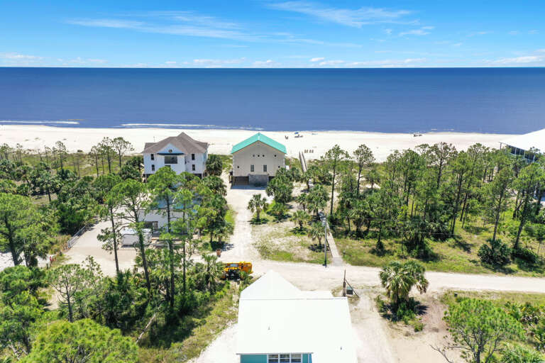Bethany Cottage - Aerial Gulf View