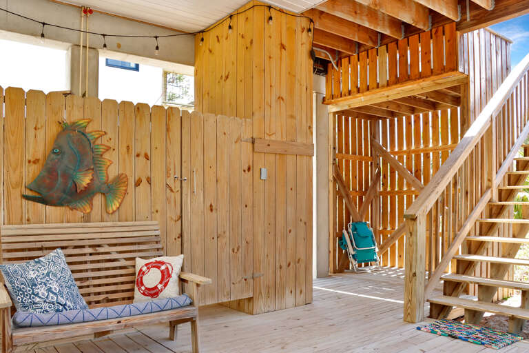 Enclosed Outdoor Shower