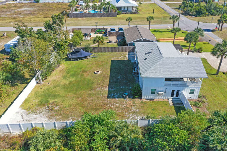 Large Backyard with Fire Pit
