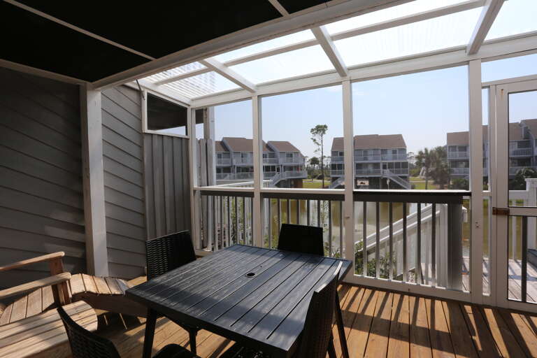 Main Level Screened Deck View