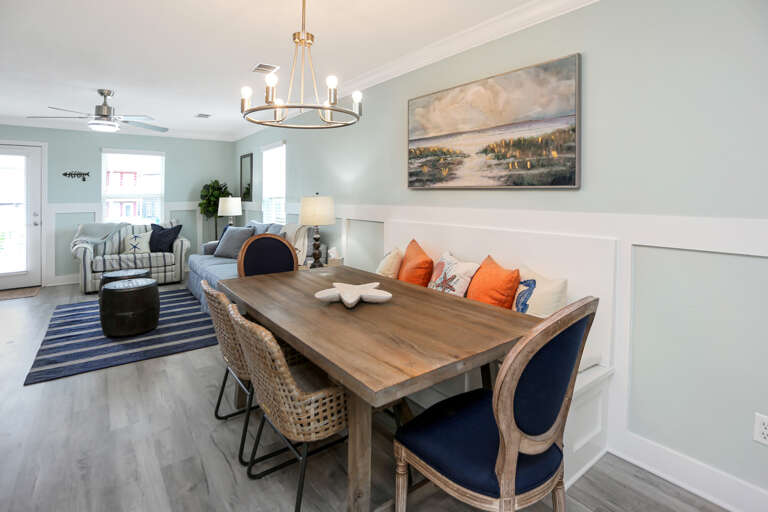 Dining Area & Living Room