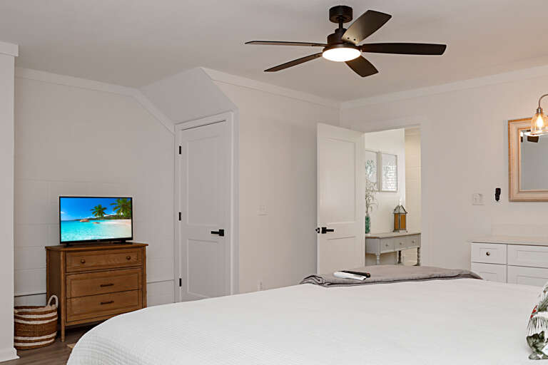 Ground Floor Master Bedroom with TV