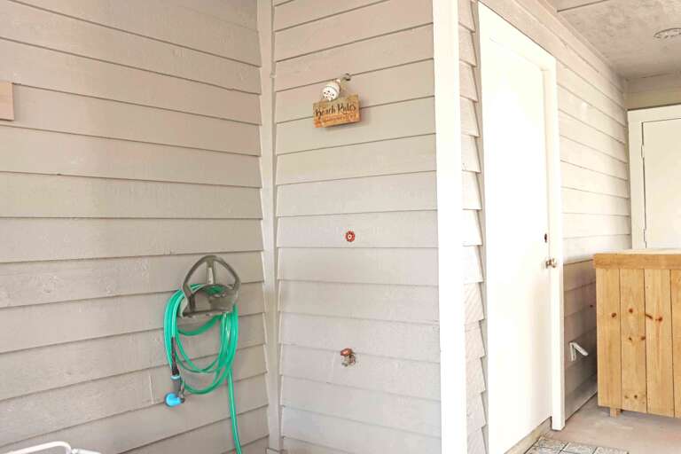 Outdoor Shower Under House