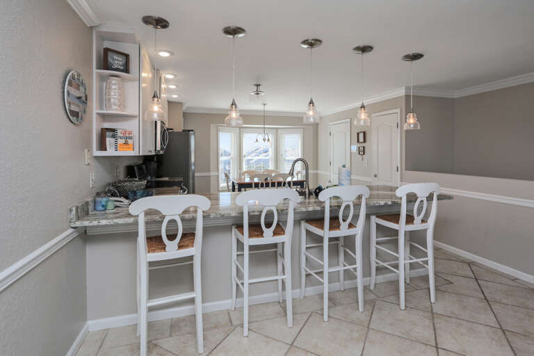 Kitchen with Bar Seating