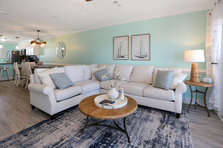 Living Room & Dining Area