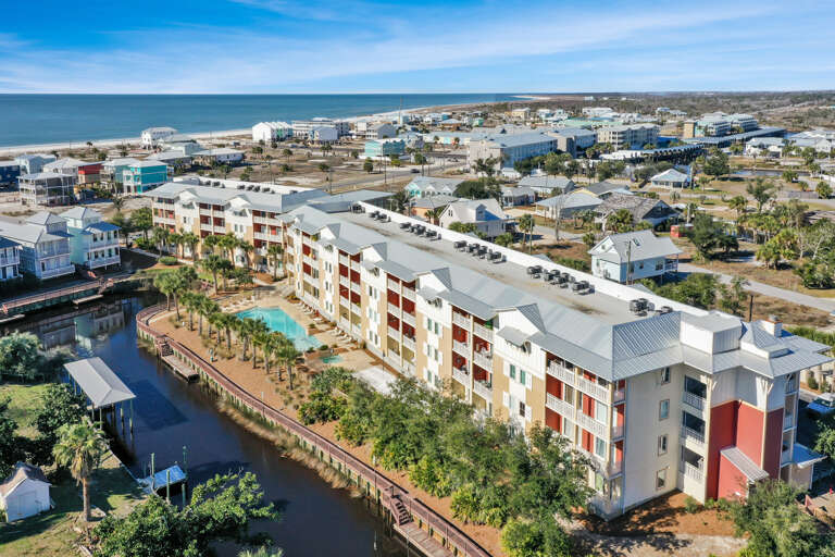 Canal Side of Exterior & Distance to Beach
