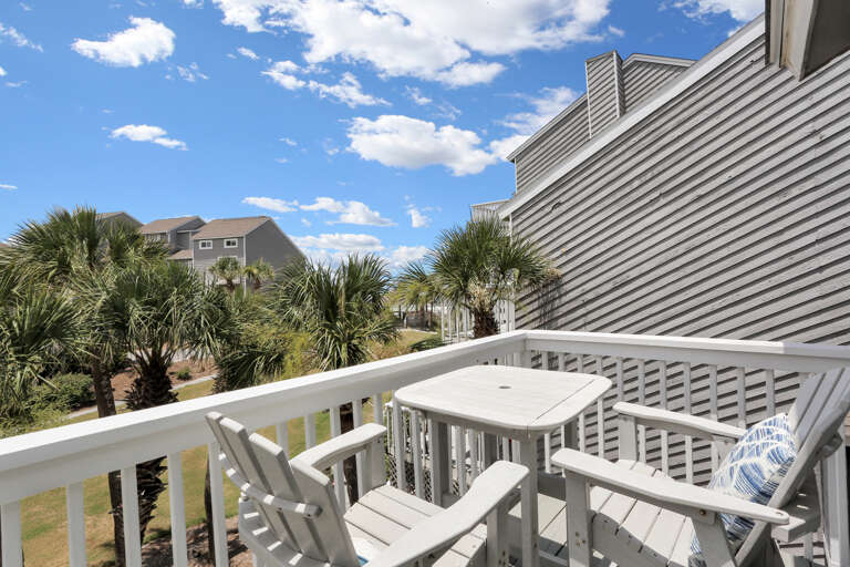 Outdoor Dining on Bedroom 1 Gulf View Deck