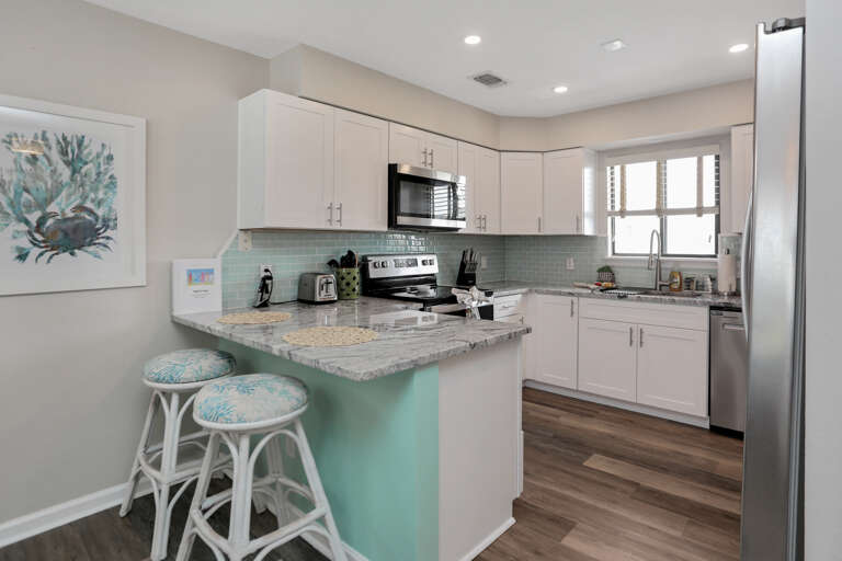 Kitchen with Bar Seating