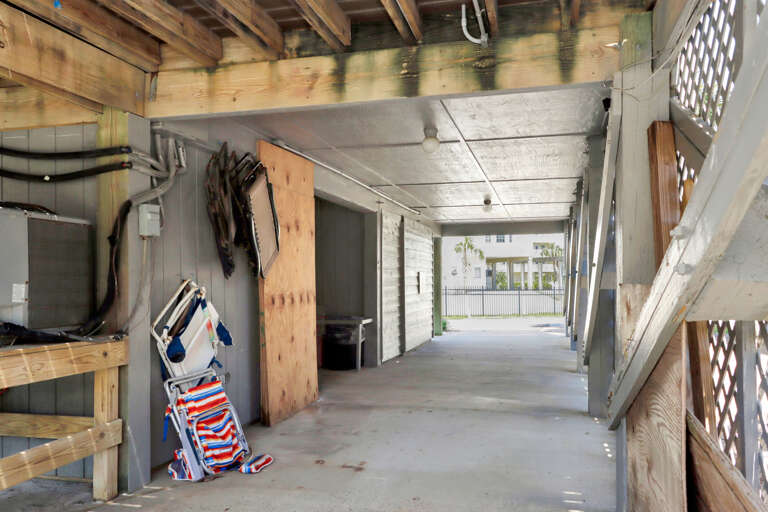 Covered Parking Under House