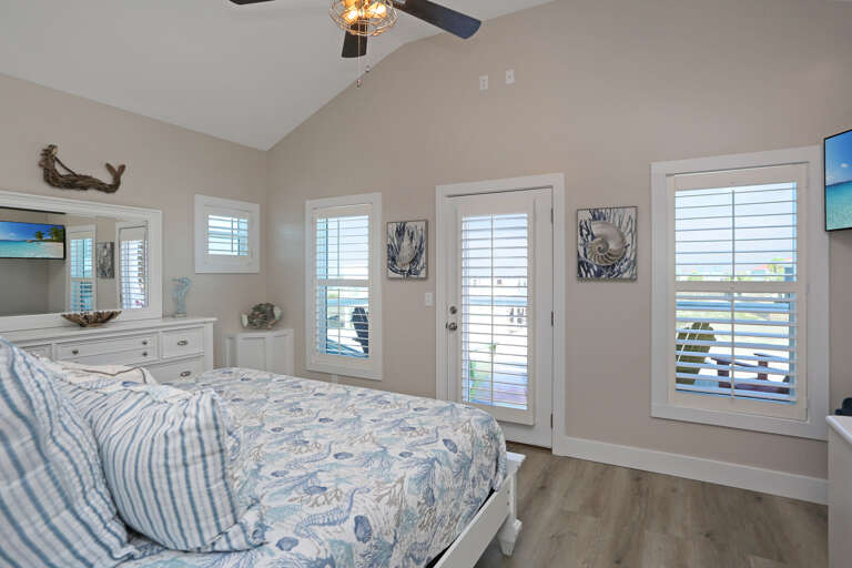 Bedroom 2 - View onto Top Floor Deck