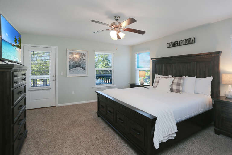 Bedroom 3 - Master Bedroom with Small Screened Deck