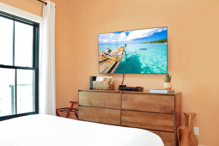 Bedroom 1 with TV