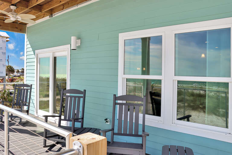 Beachfront Deck on Main Level Beachfront Deck on Main Level