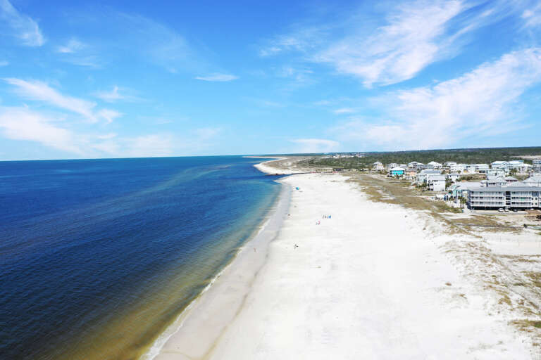 Mexico Beach Looking Towards Canal