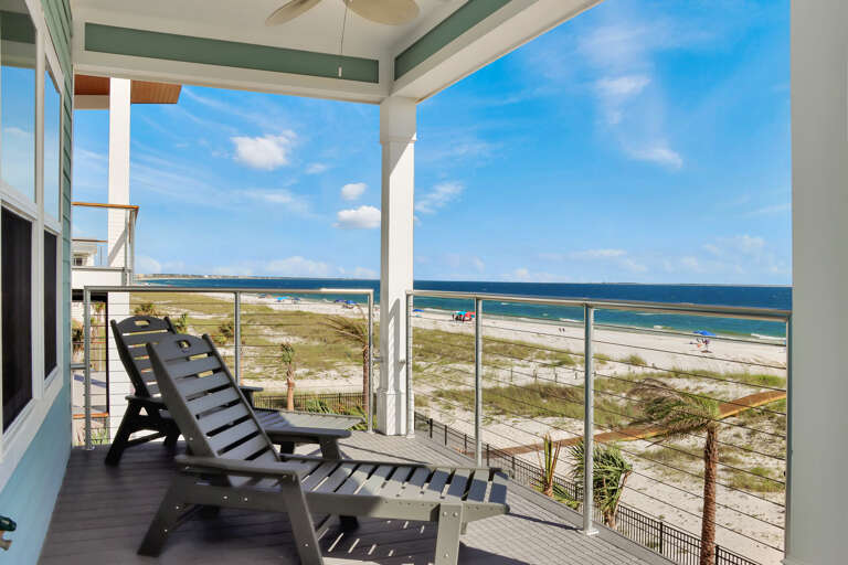 Lie Back on the Beachfront Deck