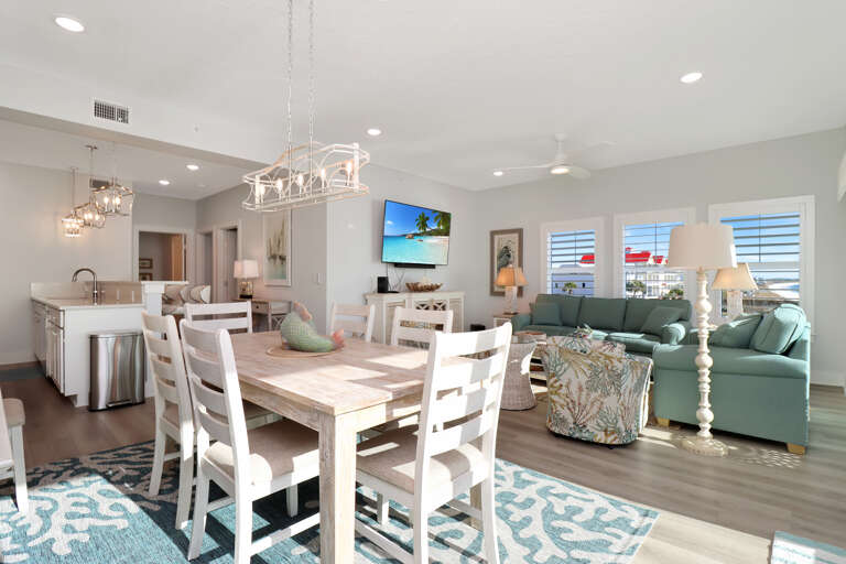 Living, Kitchen and Dining Area