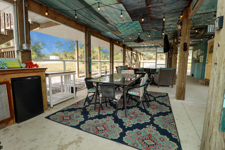 Outdoor Dining and Lounging Area