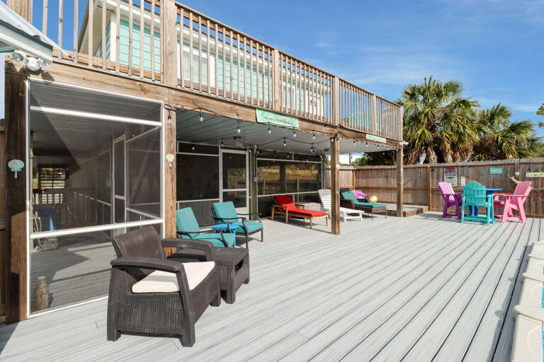 Covered Pool Deck and Screened Porch