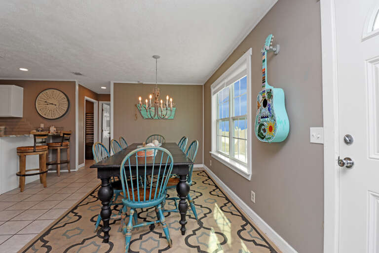Dining Area with a View of the Beach
