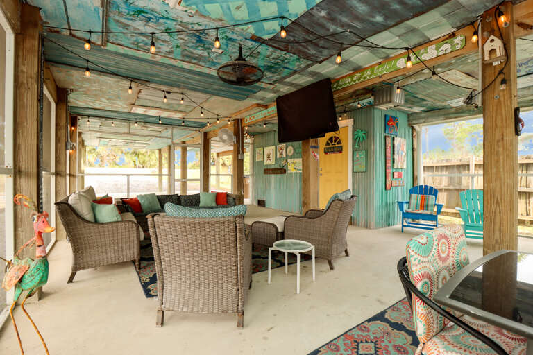 Lounging Area with TV