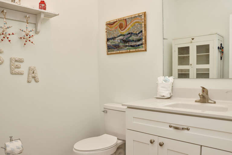 Half Bath on First Floor