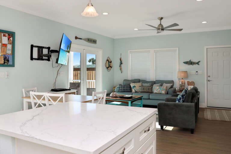 Kitchen View of Living Room