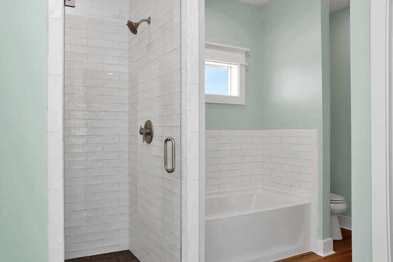 Bedroom 4 - Master Bath Shower and Tub