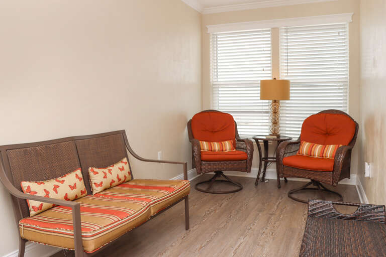 Quiet Corner with Beachfront View