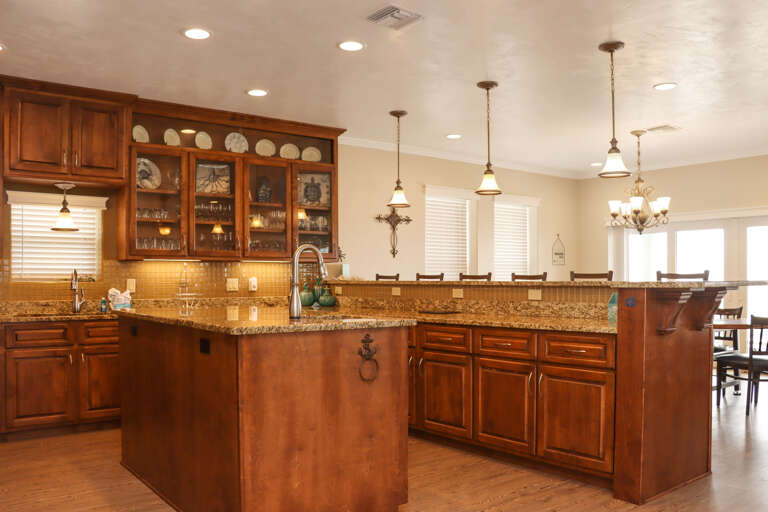 Kitchen and Beachfront Dining