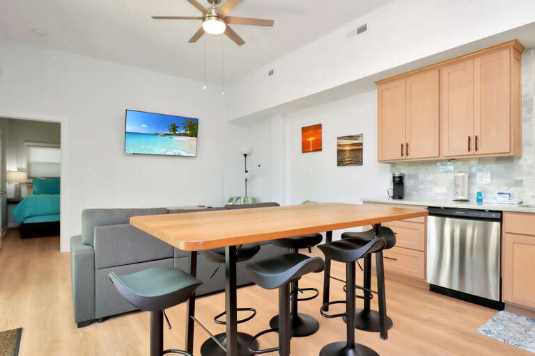 Dolphin Daze Hideaway - Dining Area and Living Room