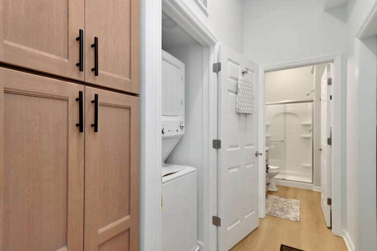Dolphin Daze Hideaway Laundry Closet and Full Bath
