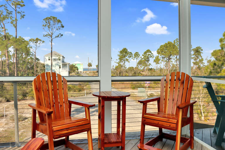 Beach View from Screened Deck