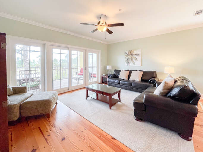 Living Room View onto Deck