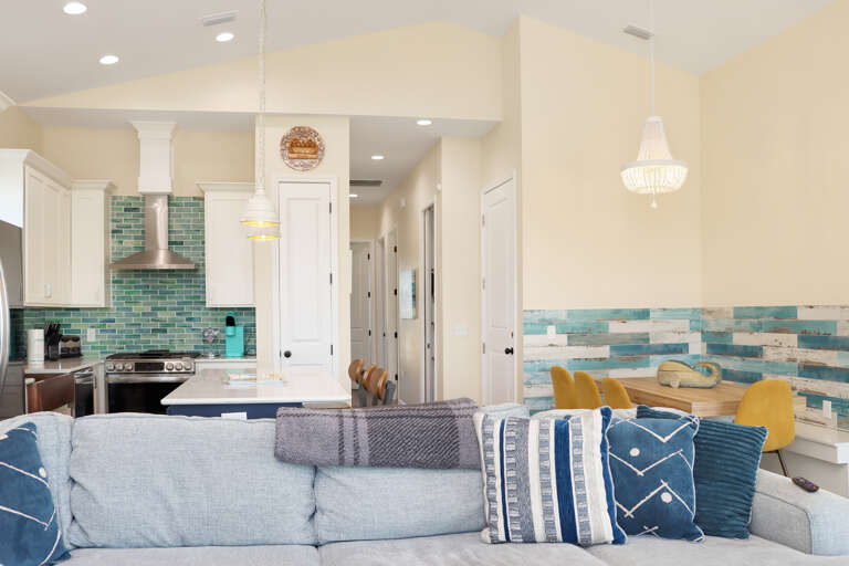 Living Area and Kitchen