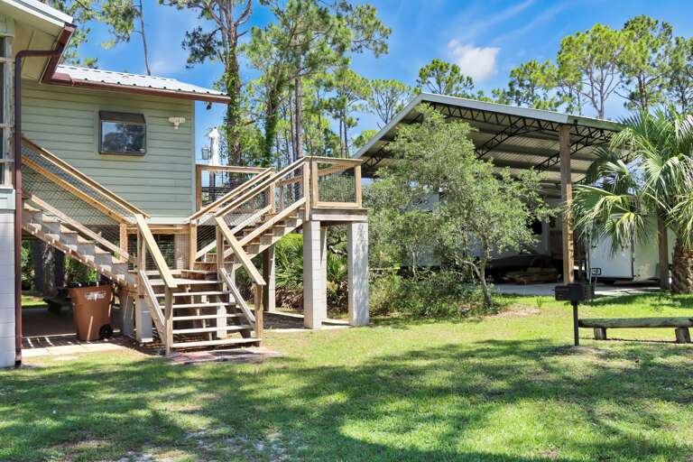 Stairs to Sundeck and Screened Deck