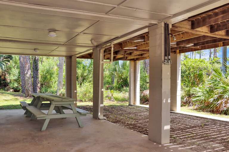 Picnic Area Under House